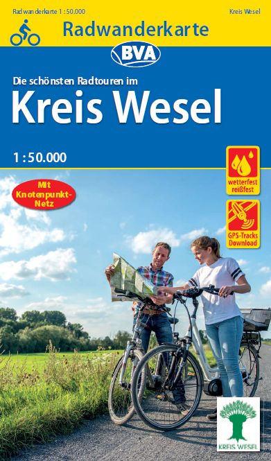 Radwanderkarte Kreis Wesel, Neuauflage 2018